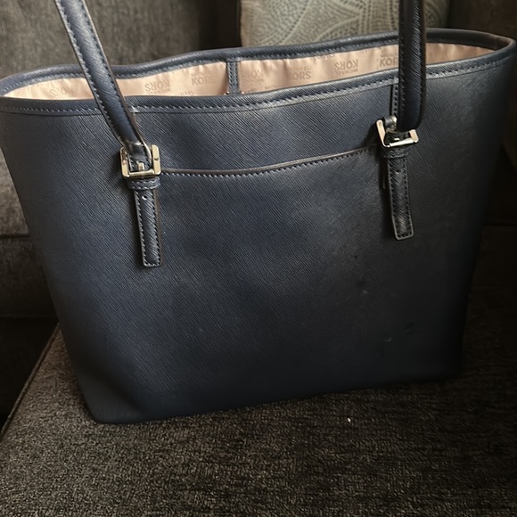 MICHAEL KORS NAVY TOTE - Picture 6 of 8